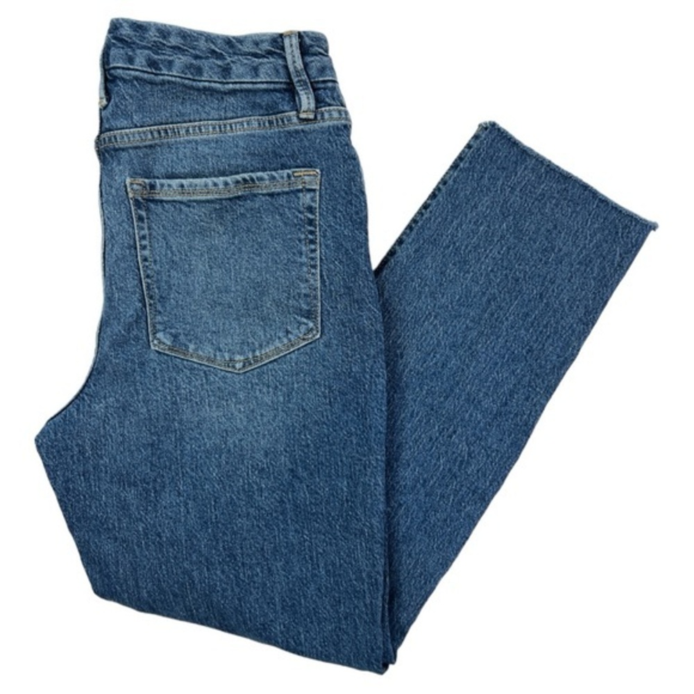 GOOD AMERICAN WOMEN’S HIGH RISE RAW HEM  JEAN SZ 10
